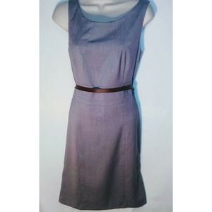 H&M Grey - Work Smart Dress With Belt - Size US 14 EUR 44 NWT $ 35.00